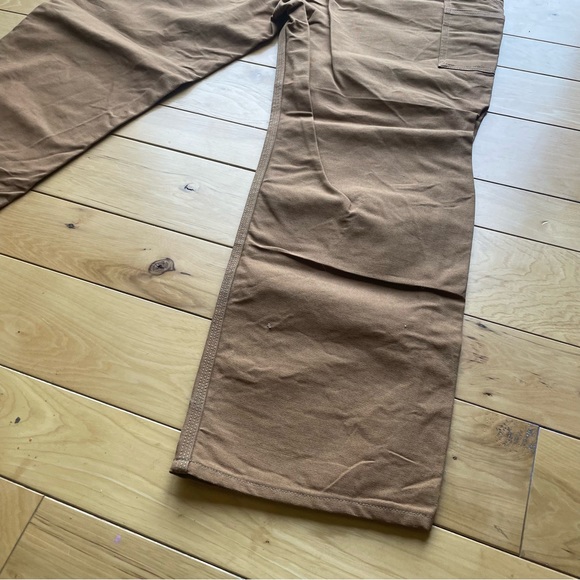 NWOT Carhartt Carpenter Pants B01 BRN Loose Original Fit Duck Double Knee 42x30 - Picture 9 of 12